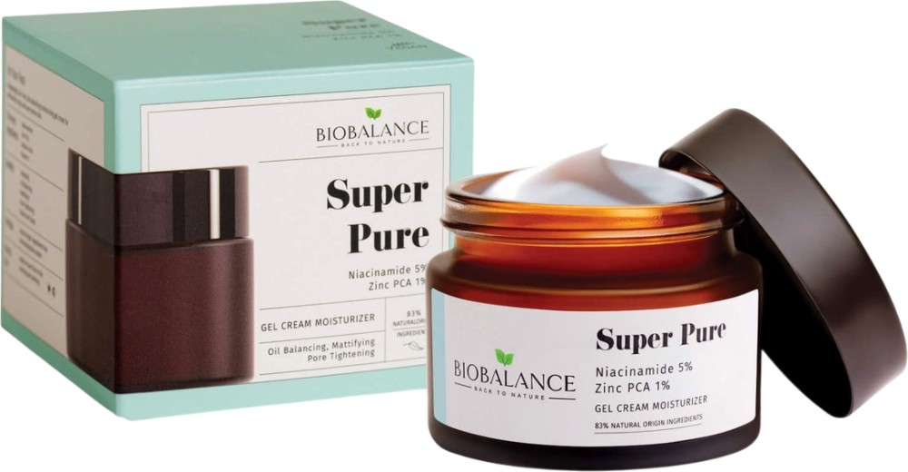 BioBalance Super Pure Gel Cream Moisturizer - ��� ���� �� ���� � 5% ���������� � 1% ���� - �������