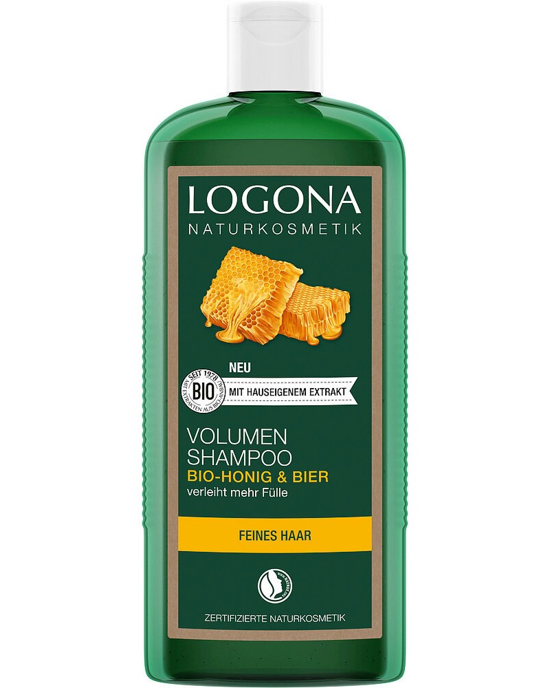 Logona Beer & Bio Honey Volume Shampoo -         - 