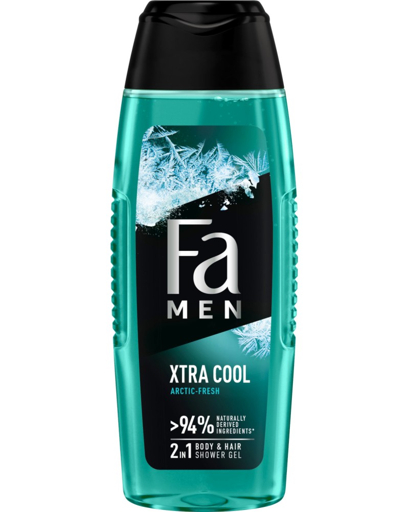 Fa Men Xtra Cool Body & Hair Shower Gel - Мъжки душ гел за коса и тяло - душ гел