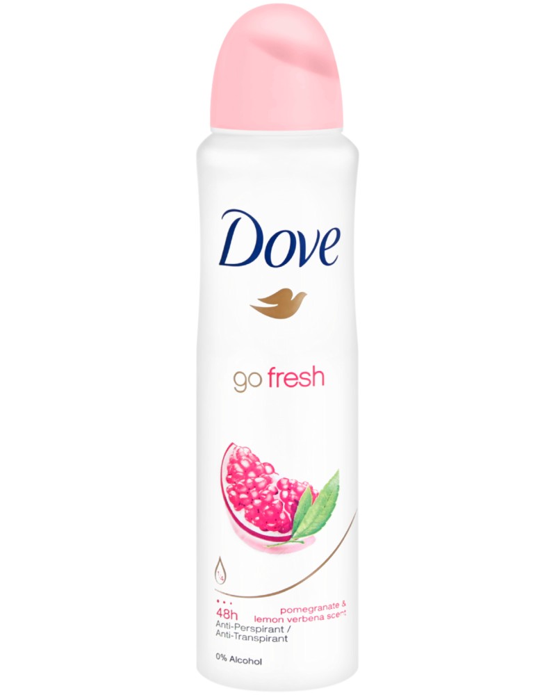 Dove Go Fresh Pomegranate & Lemon Verbana Anti-Perspirant -        "Go Fresh - Pomegranate" - 