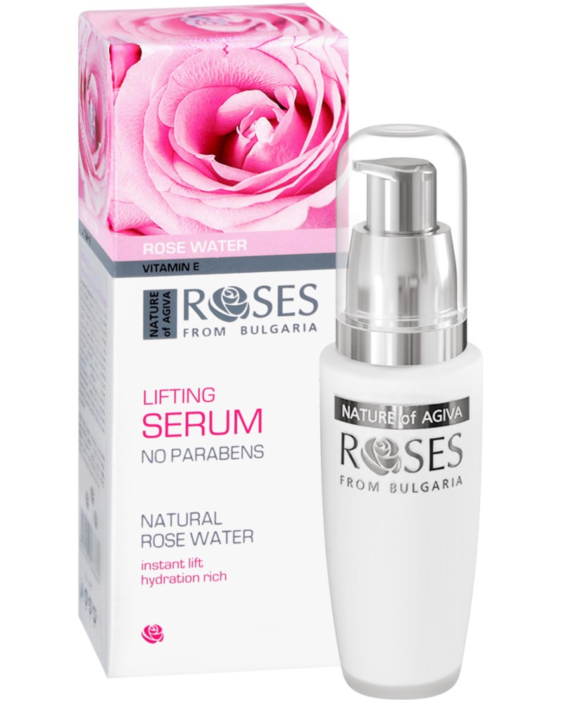 Nature of Agiva Rose Water Lifting Serum - ������� ����� �� ����, ������� � ��� �� ������� "Roses" - �����