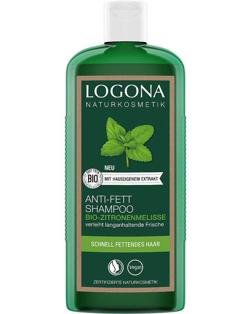 Logona Bio Lemon Balm Anti-Oil Shampoo -          - 