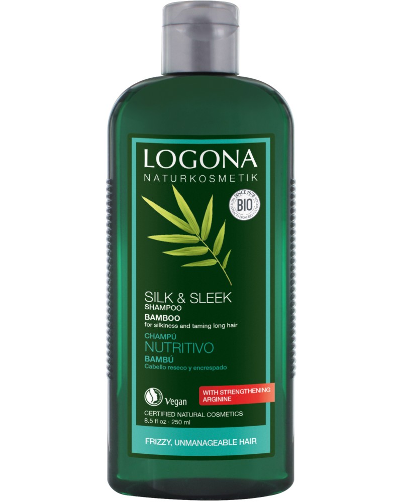 Logona Silk & Sleek Shampoo Bamboo -        - 