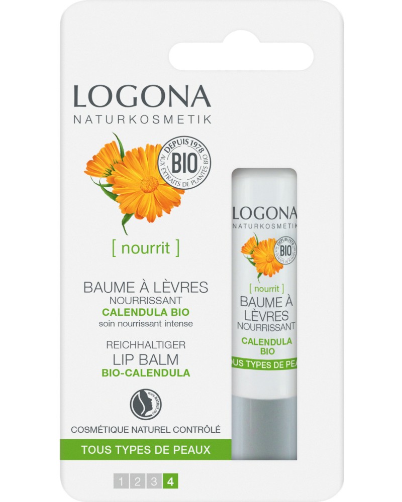 Logona Rich Lip Balm Calendula -      - 