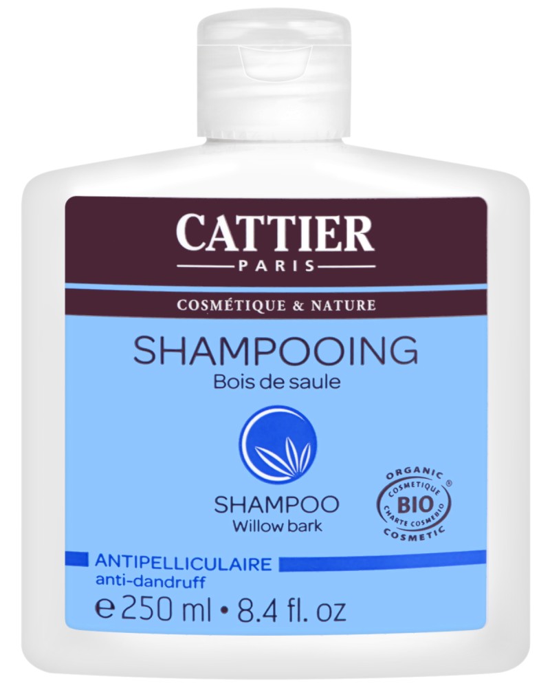 Cattier Anti-Dandruff Shampoo Willow Bark -        - 