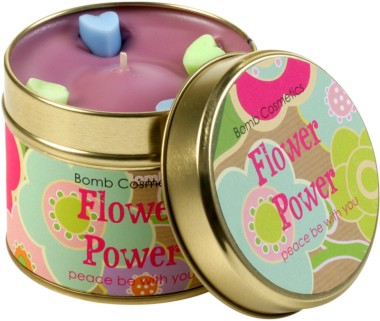 Flower Power Tin Candle -         -   - 
