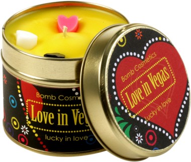 Love in Vegas Tin Candle -           - - 