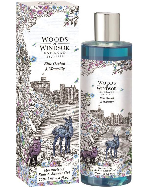 Woods of Windsor Blue Orchid & Water Lily Moisturizing Bath & Shower Gel -         "Blue Orchid and Water Lily" - 