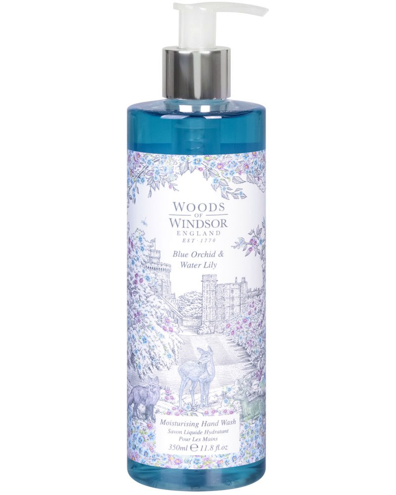 Woods of Windsor Blue Orchid & Water Lily Moisturising Hand Wash -      "Blue Orchid and Water Lily" - 