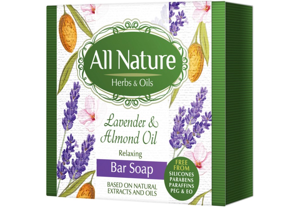 All Nature Lavender & Almond Oil Bar Soap -            - 