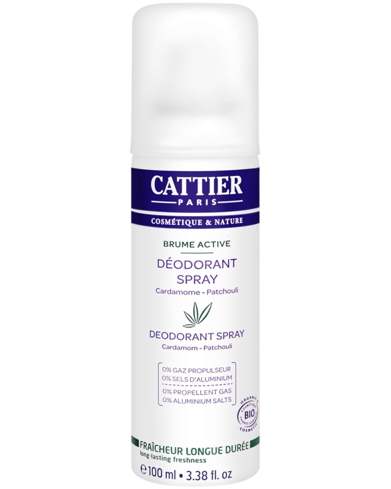 Cattier Brume Active Deodorant Spray -         - 