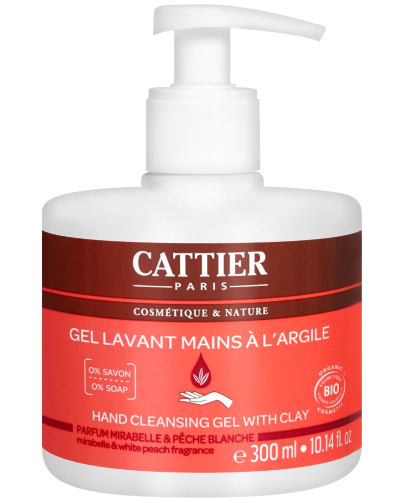 Cattier Hand Cleansing Gel With Clay -              - 