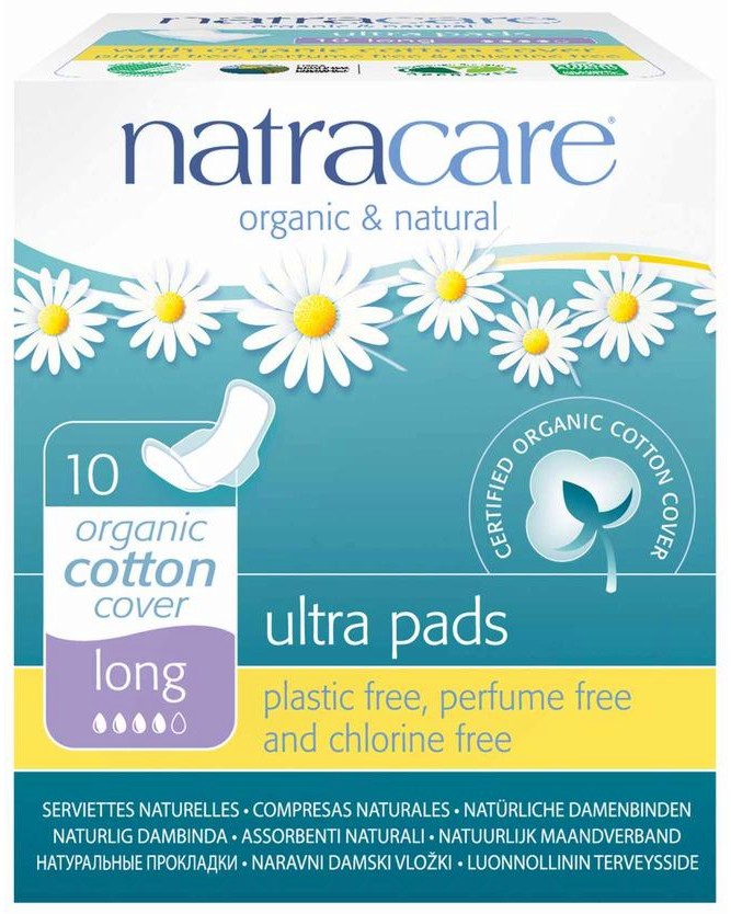 Natracare Ultra Pads Long - 10      -  
