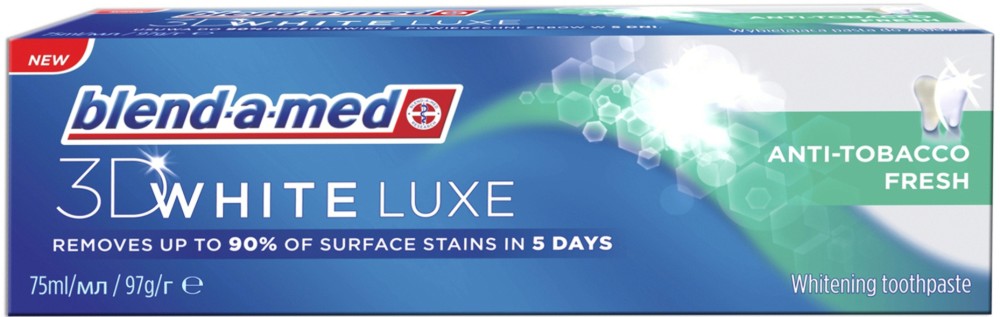 Blend-a-med 3D White Luxe Anti-Tobacco Fresh -         -   