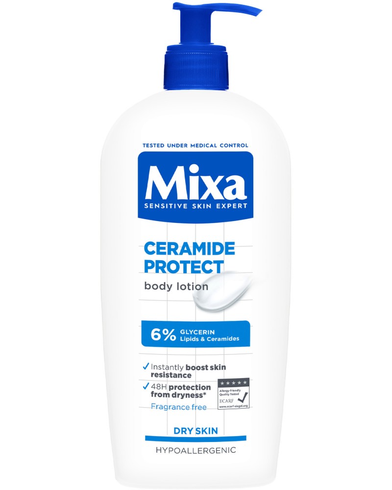 Mixa Ceramide Protect Body Lotion Mixa Ceramide Protect Body Lotion - Лосион за тяло за суха кожа от серията Ceramide Protect - лосион