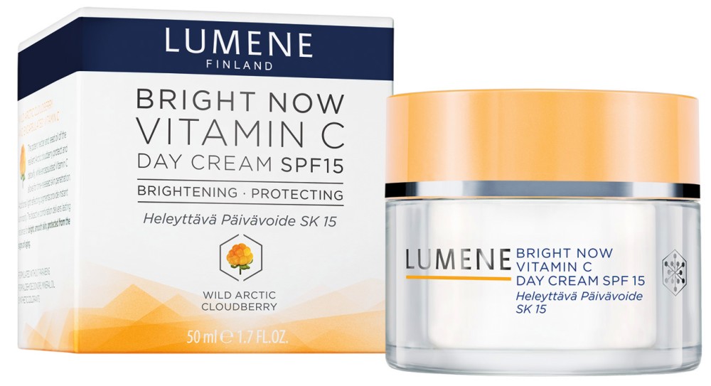 Lumene Bright Now Vitamin C Day Cream - SPF 15 -            "Bright Now Vitamin C" - 