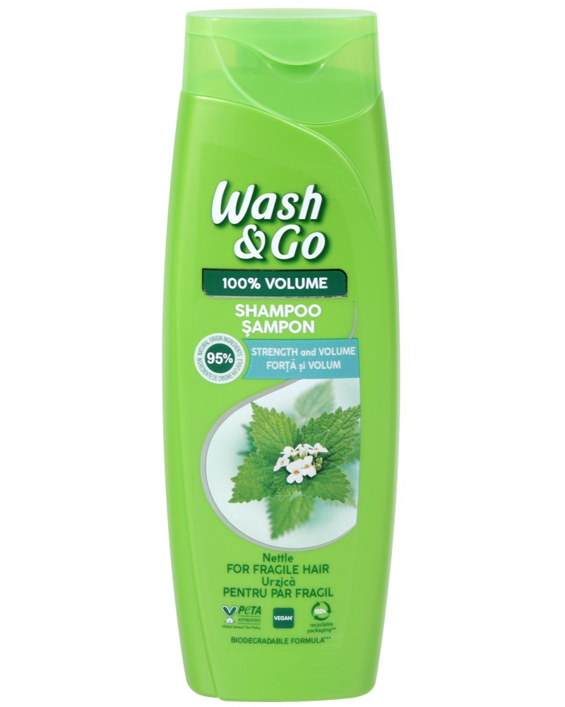 Wash & Go Shampoo With Nettle Extract -          - 
