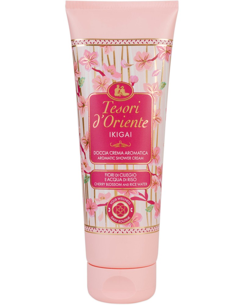 Tesori d'Oriente Ikigai Shower Cream Tesori d'Oriente Ikigai Shower Cream - Душ крем с японска вишна и оризова вода от серията Ikigai - душ гел