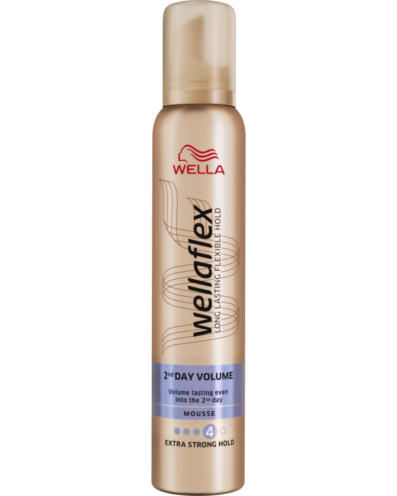 Wellaflex 2nd Day Volume Extra Strong Hold Mousse -          - 