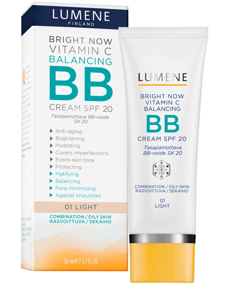 Lumene Bright Now Vitamin C Balancing BB Cream - SPF 20 -  BB    "Bright Now Vitamin C" - 