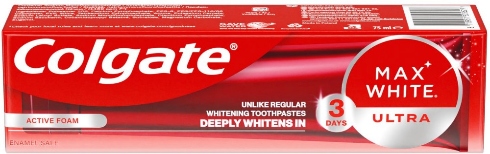 Colgate Max White Ultra Active Foam -     -   