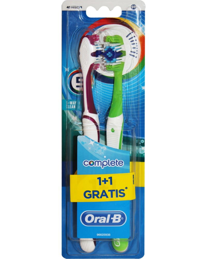 Oral-B Complete 5 Way Clean Medium -    - 1 + 1  - 