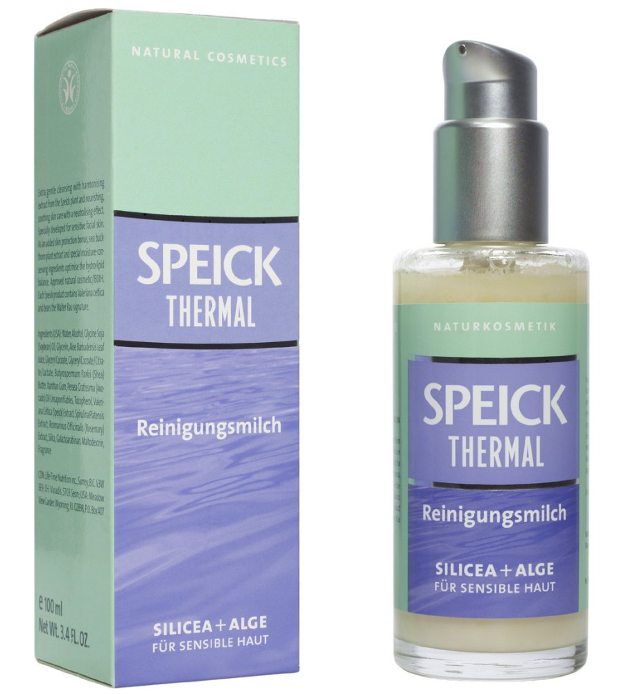 Speick Thermal Cleansing Milk Speick Thermal Cleansing Milk - Почистващо мляко за чувствителна кожа от серията "Thermal" - тоалетно мляко