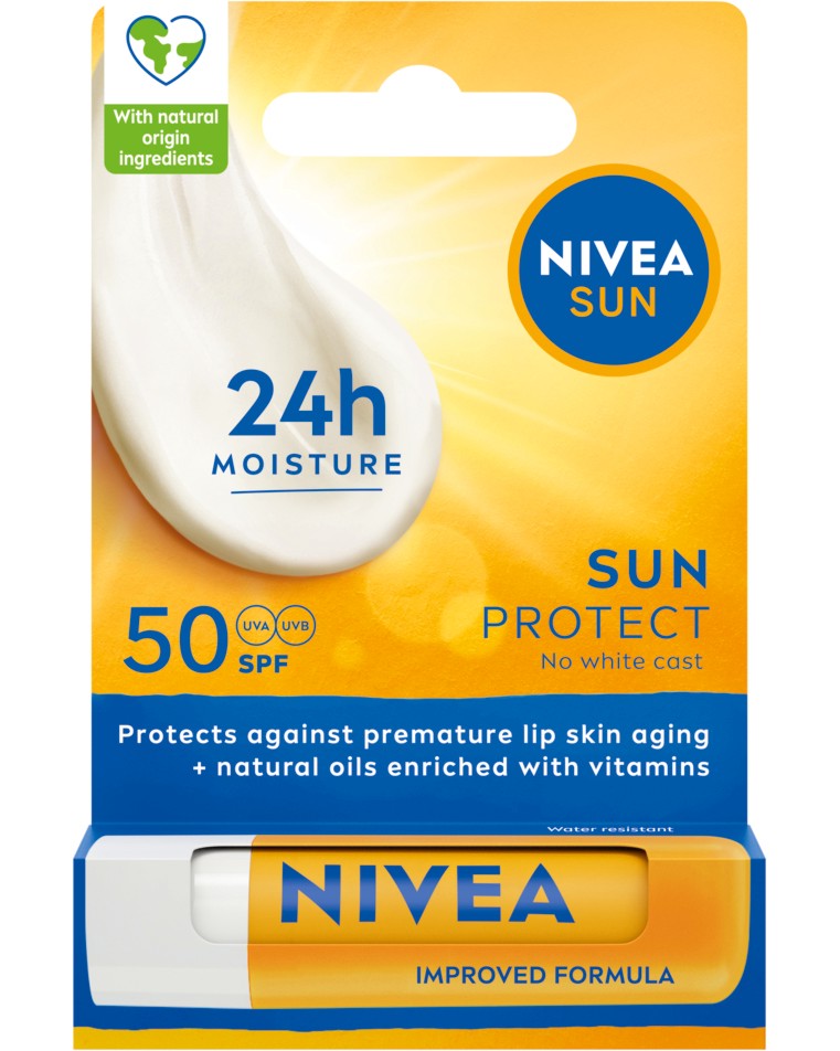 Nivea Sun Protect Lip Balm SPF 50 - ������������� ������ �� ����� �� ������� Sun - ������