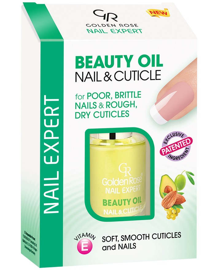 Golden Rose Nail Expert Beauty Oil Nail & Cuticle - Масло за нокти и кожички от серията Nail Expert - олио