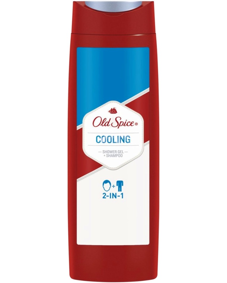 Old Spice Cooling Shower Gel + Shampoo 2 in 1 -        2  1 -  