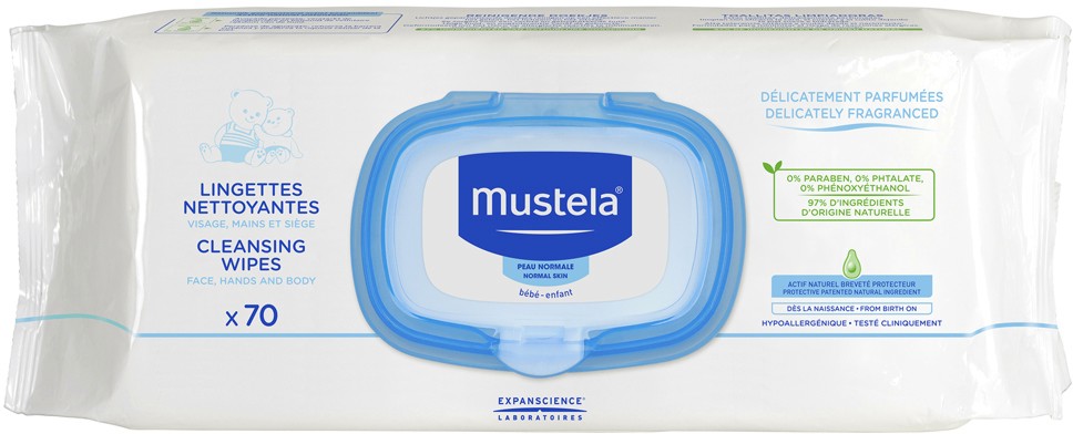 Mustela Cleansing Wipes -          70  -  