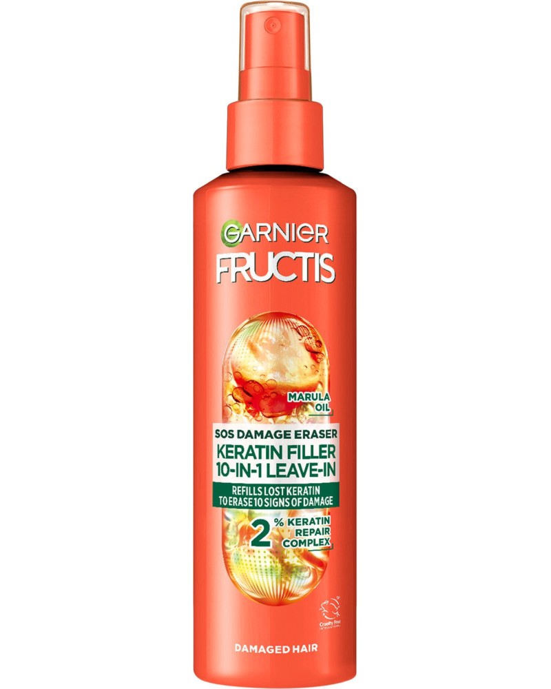 Garnier Fructis SOS Keratin 10 in 1 -       Fructis SOS Damage Eraser - 