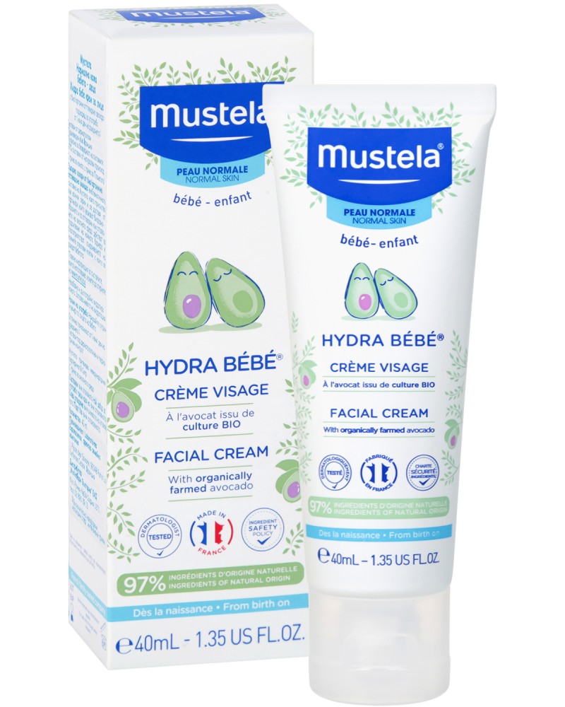 Mustela Hydra Bebe Facial Cream - Хидратиращ крем за лице - крем