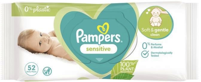 Pampers Sensitive Baby Wipes - 52       -  