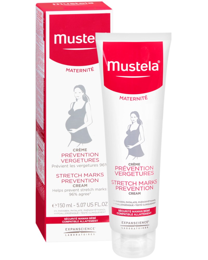 Mustela Maternite Stretch Marks Prevention Cream Mustela Maternite Stretch Marks Prevention Cream - Крем с двойно действие против стрии от серията "Maternite" - крем