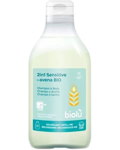 Biolu 2 in 1 Sensitive Shampoo and Body - ��� ������� �� ���� � ���� �� ������������ ���� � ���� - �������