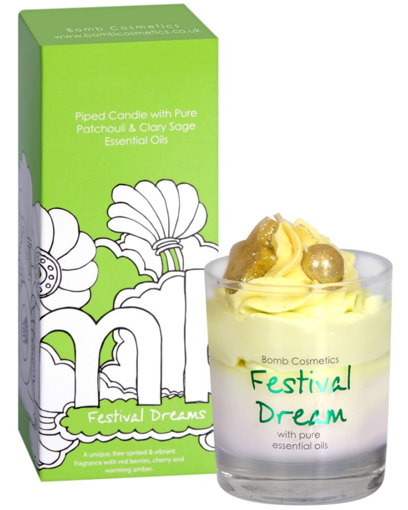 Bomb Cosmetics Festival Dream Piped Candle -            - 