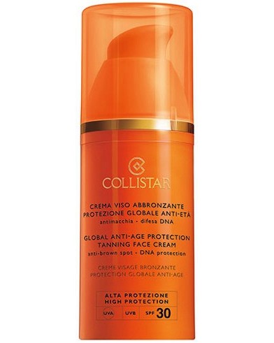 Collistar Global Anti-Age Protection Tanning Face Cream SPF 30 -        "Special Perfect Tan" - 