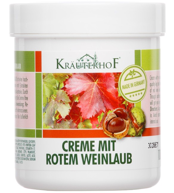 KrauterhoF Creme Mit Rotem Weinlaub -             "KrauterhoF" - 