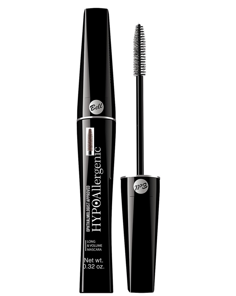 Bell HYPOAllergenic Long & Volume Mascara Bell HYPOAllergenic Long & Volume Mascara - Спирала за обемни и дълги мигли от серията HYPOAllergenic - спирала