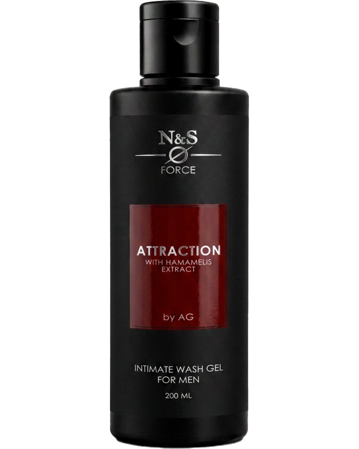 N&S FORCE Attraction Intimate Wash Gel for Men N&S FORCE Attraction Intimate Wash Gel for Men - Интимен измиващ гел за мъже с екстракт от хамамелис - гел
