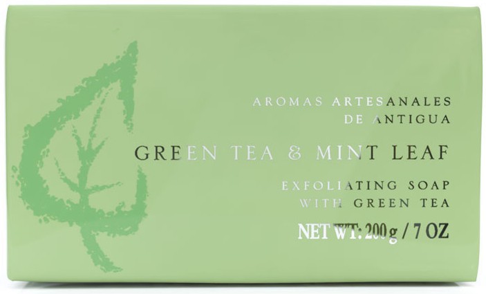 Aromas Artesanales De Antigua Green Tea & Mint Leaf Exfoliating Soap -          - 