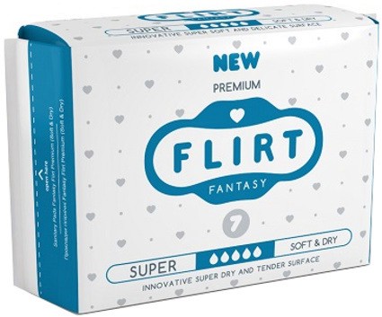 Fantasy Flirt Premium Super Soft & Dry - 7    -  