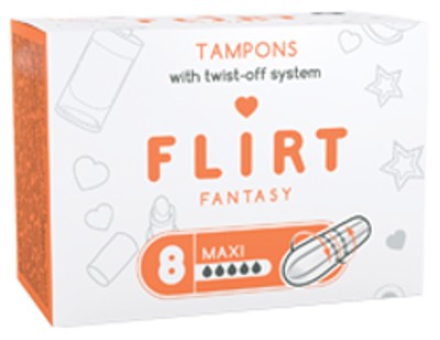 Fantasy Flirt Tampons Maxi -      8  16  - 