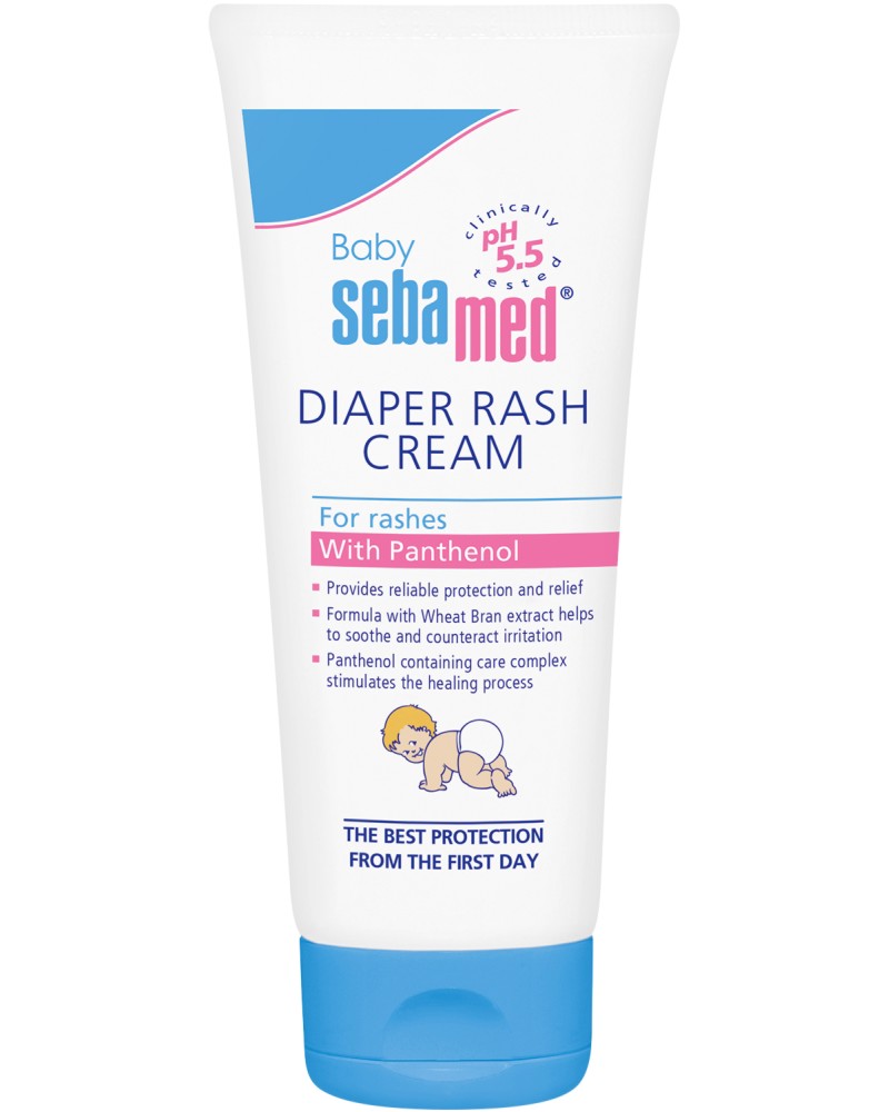 Sebamed Baby Diaper Rash Cream - Бебешки крем против подсичане от серията Baby Sebamed - крем