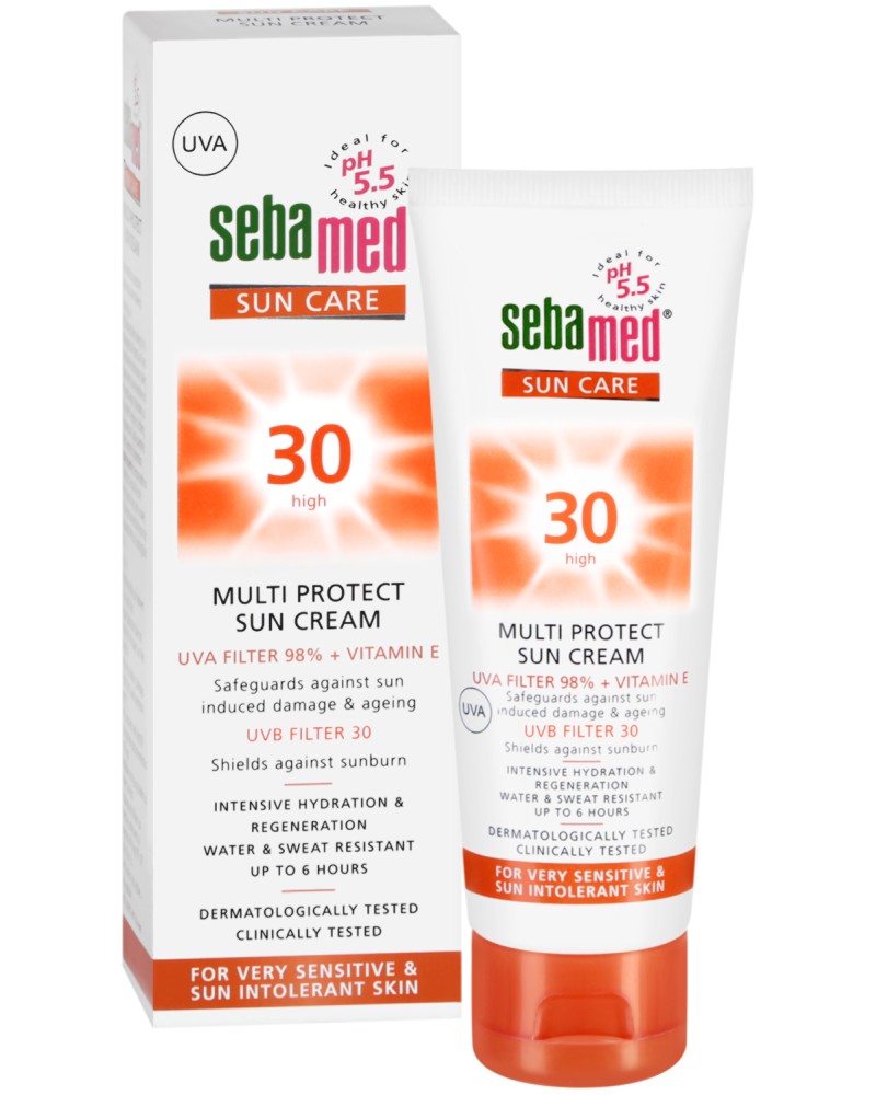 Sebamed Sun Care Multi Protect Sun Cream - Слънцезащитен крем за чувствителна кожа от серията Sun Care - крем