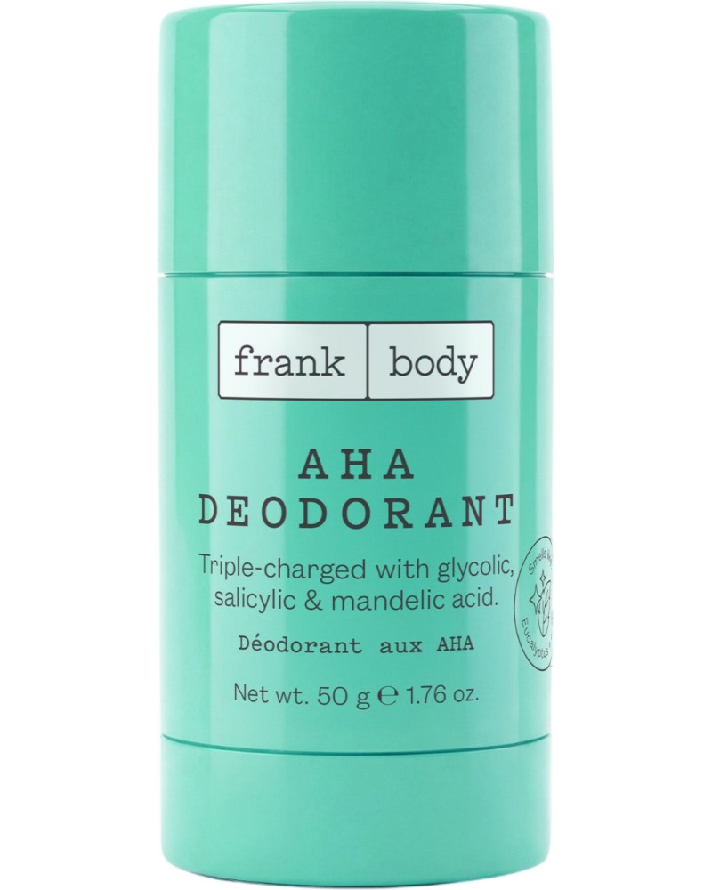 Frank Body AHA Deodorant Frank Body AHA Deodorant - Део стик с AHA киселини без алуминиеви соли - дезодорант