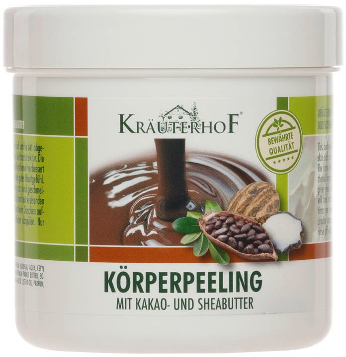 KrauterhoF Korperpeeling Mit Kakao & Sheabutter KrauterhoF Korperpeeling Mit Kakao & Sheabutter - Пилинг за тяло с масло от какао и ший от серията "KrauterhoF" - продукт
