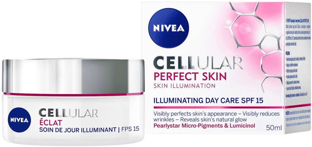 Nivea Cellular Perfect Skin Illuminating Day Care - SPF 15 -       "Cellular Perfect Skin" - 
