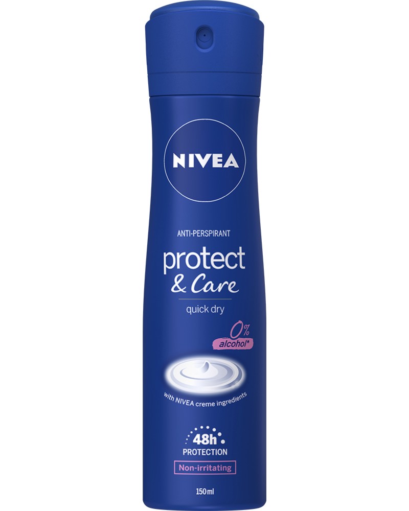 Nivea Protect & Care Anti-Perspirant - Дамски дезодорант против изпотяване - дезодорант